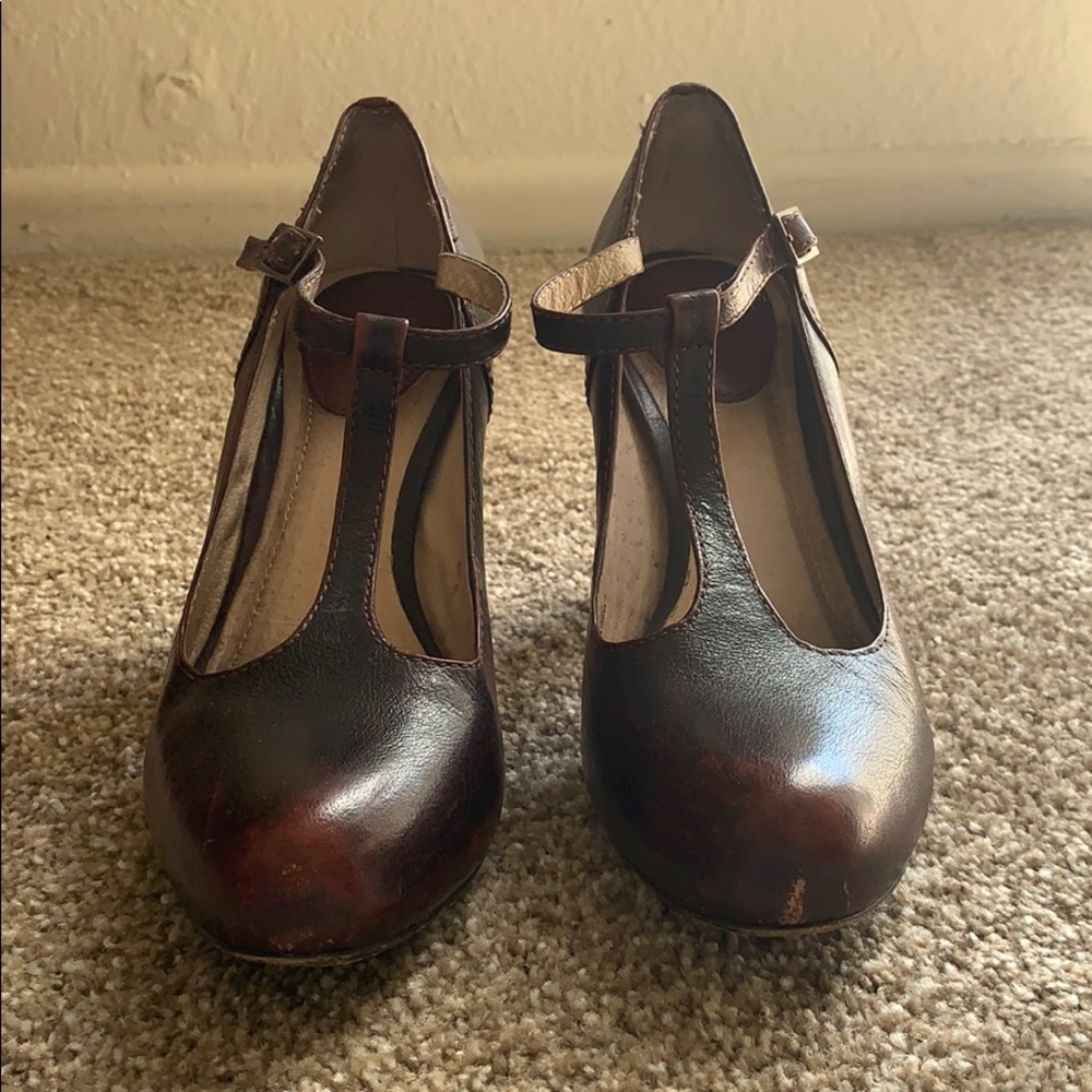 Frye Miranda T-Strap Heels
